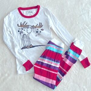 8/$20 Old Navy Moose Pajamas Size Large 10